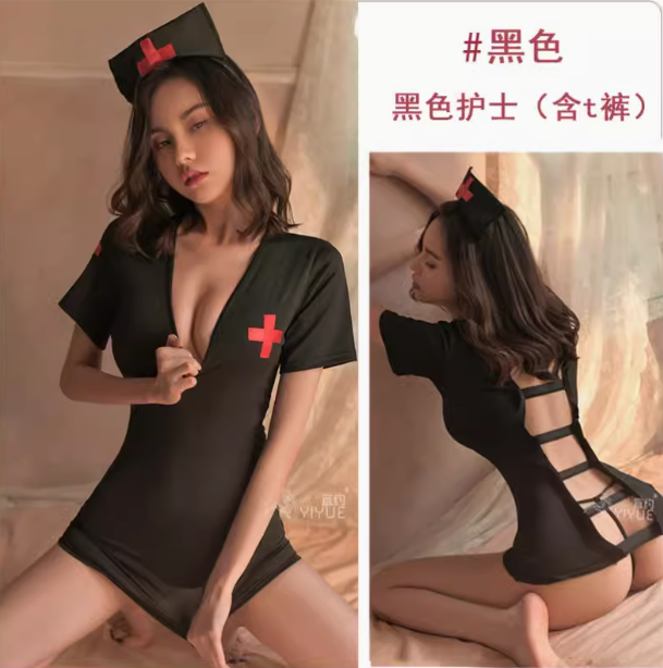 Nurse uniform cosplay underwear Nurse dress skirt plus size