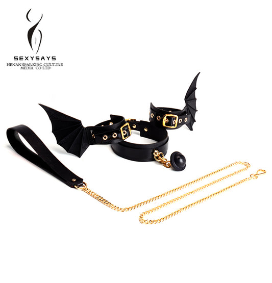 SM SEX HANDCUFFS COLLAR BUNDLED BDSM BONDAGE SEX TOYS