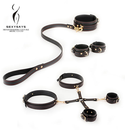 LEATHER SM BONDAGE SET